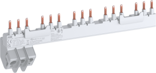 Lišta propojovací ABB pro spouštěče MS132K  54mm 5MMS+9mm 1S,1H - Push In Spring
